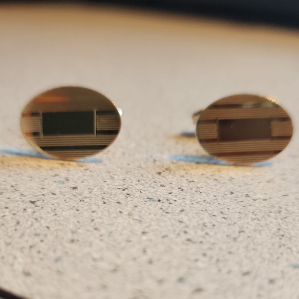 Vintage Gol Toned Cufflinks